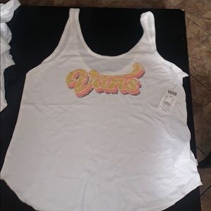 NEW Vans Womens Swoop White Tank